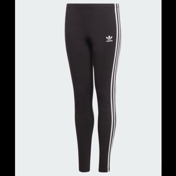 ADIDAS LEGGINGS TREFOIL BLACK/WHITE LEGGINGS - Picture 9 of 16